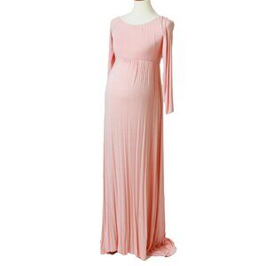 Pink Blush Maternity Gown -Flexible Sizing (Med - XL)